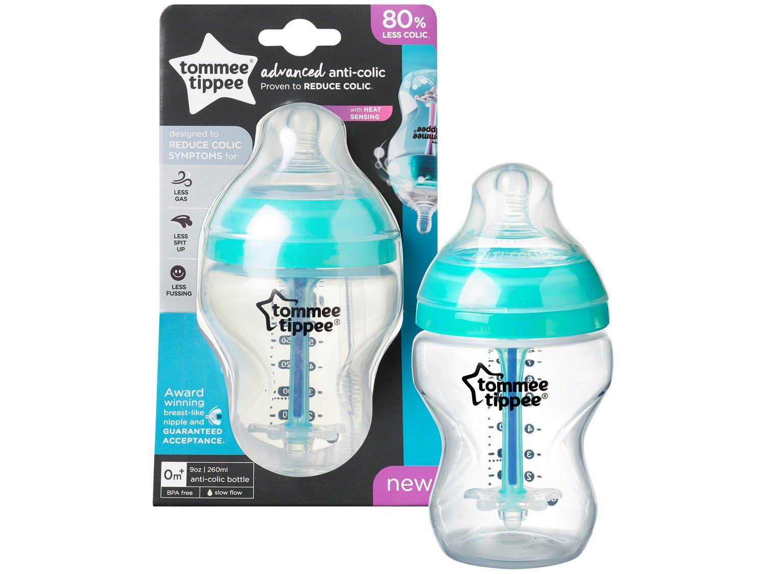 Mamadeira Anticólica com Controle de Temperatura - 260ml Tommee Tippee Advanced