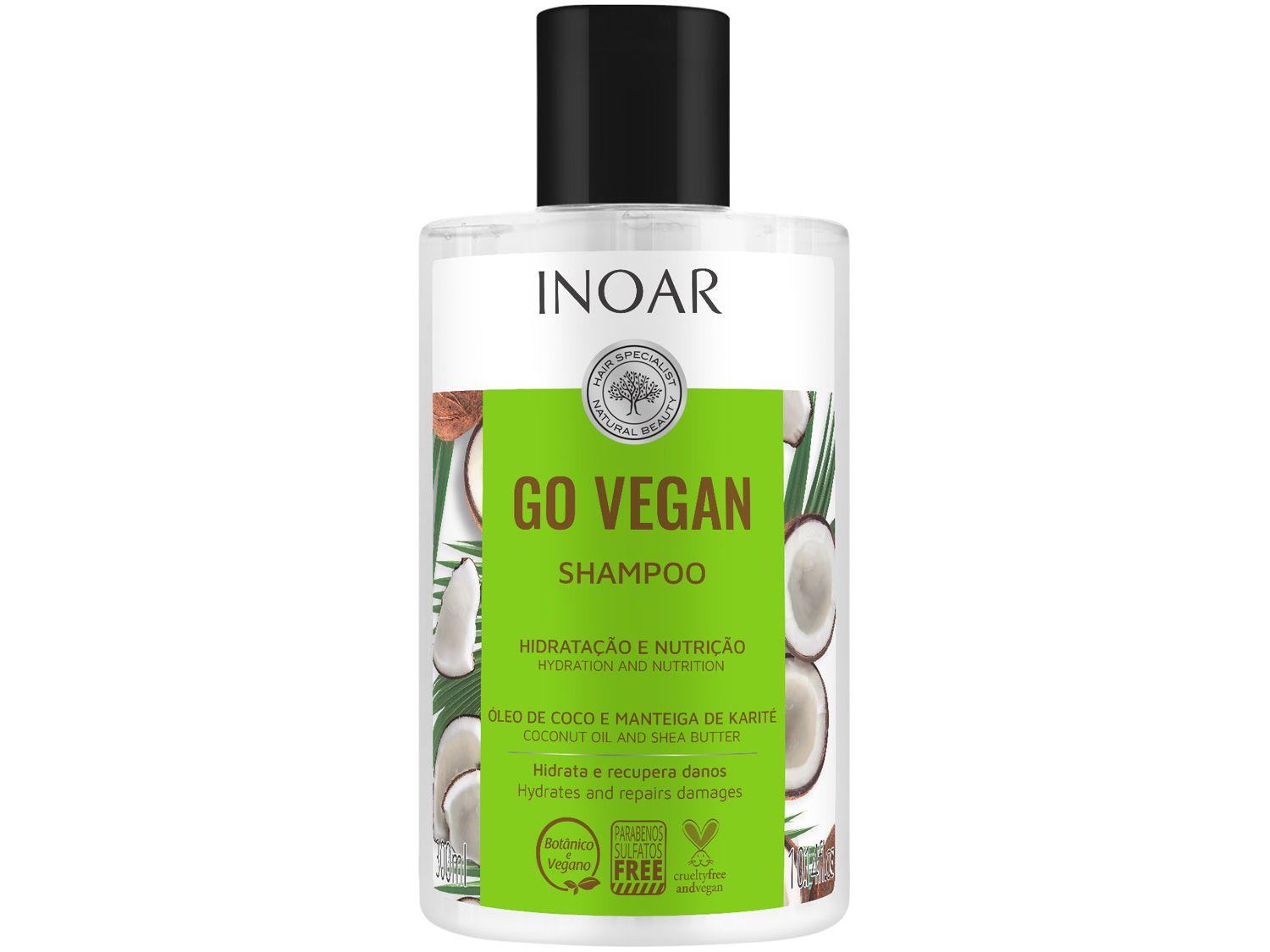 Shampoo Inoar GO Vegan Hidratação e Nutrição - 300ml