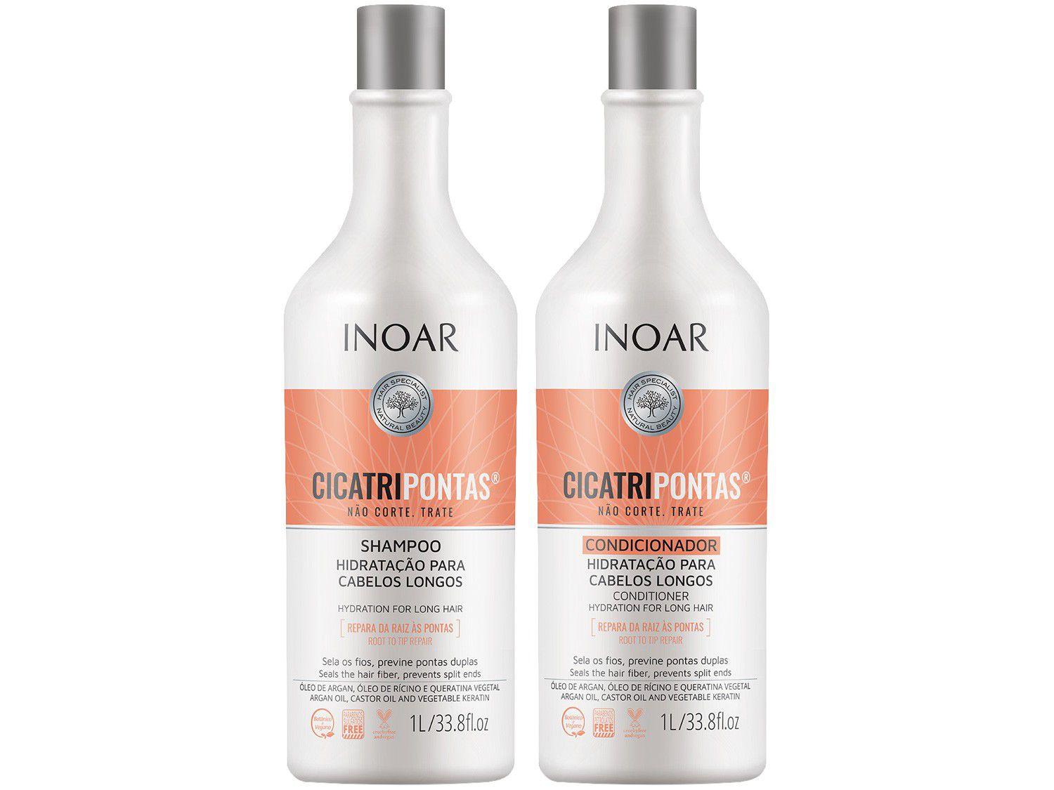 Shampoo e Condicionador Inoar Cicatripontas - 1L Cada