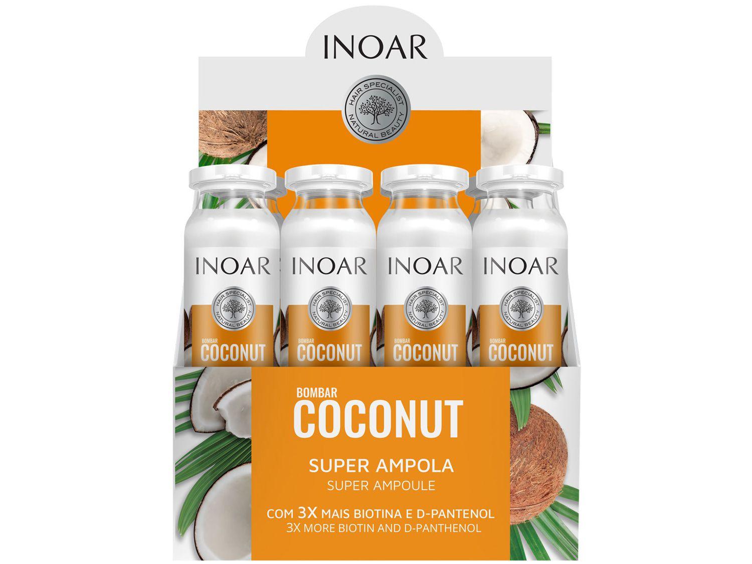 Ampola Inoar Bombar Coconut 45ml 12 Unidades