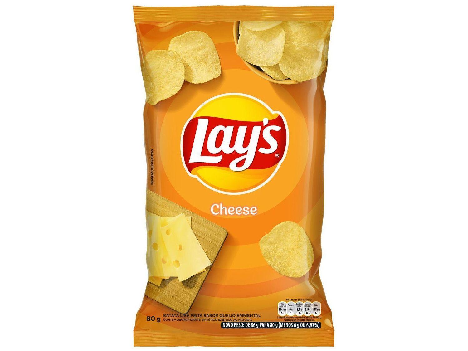 Batata Cheese Queijo Emmental Lays 80g