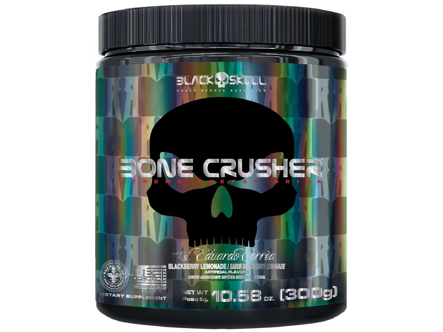Pré Treino Black Skull Bone Crusher em Pó 300g - Black Berry Lemonade