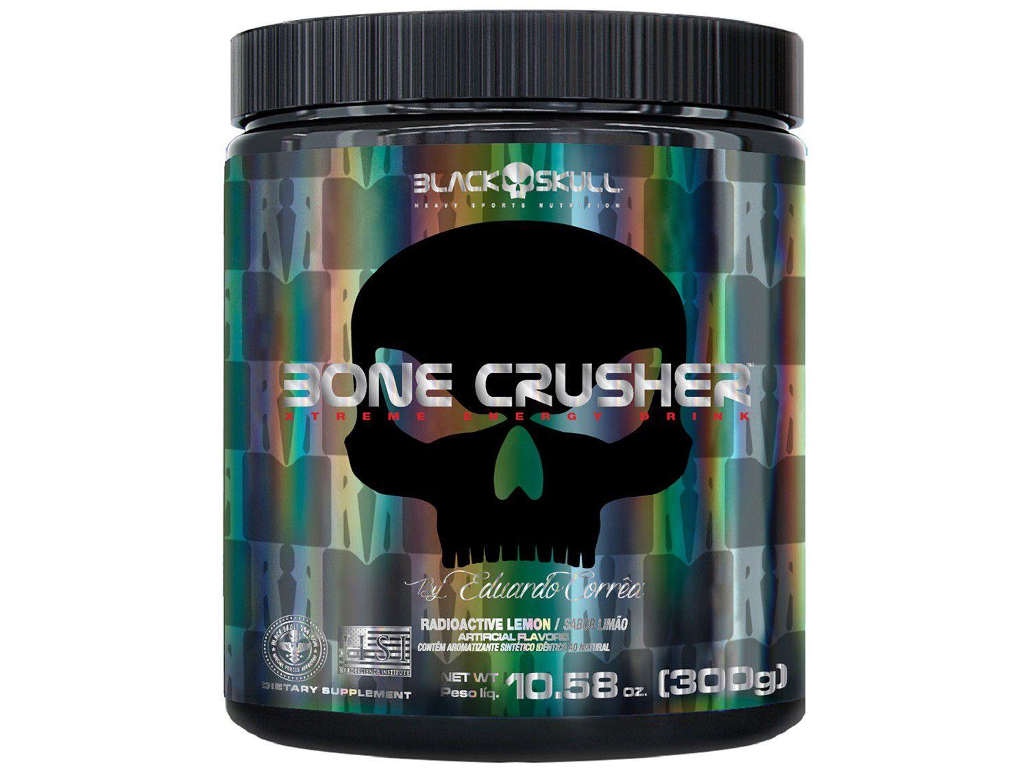 Pré Treino Black Skull Bone Crusher em Pó 300g - Lemon Radioactive