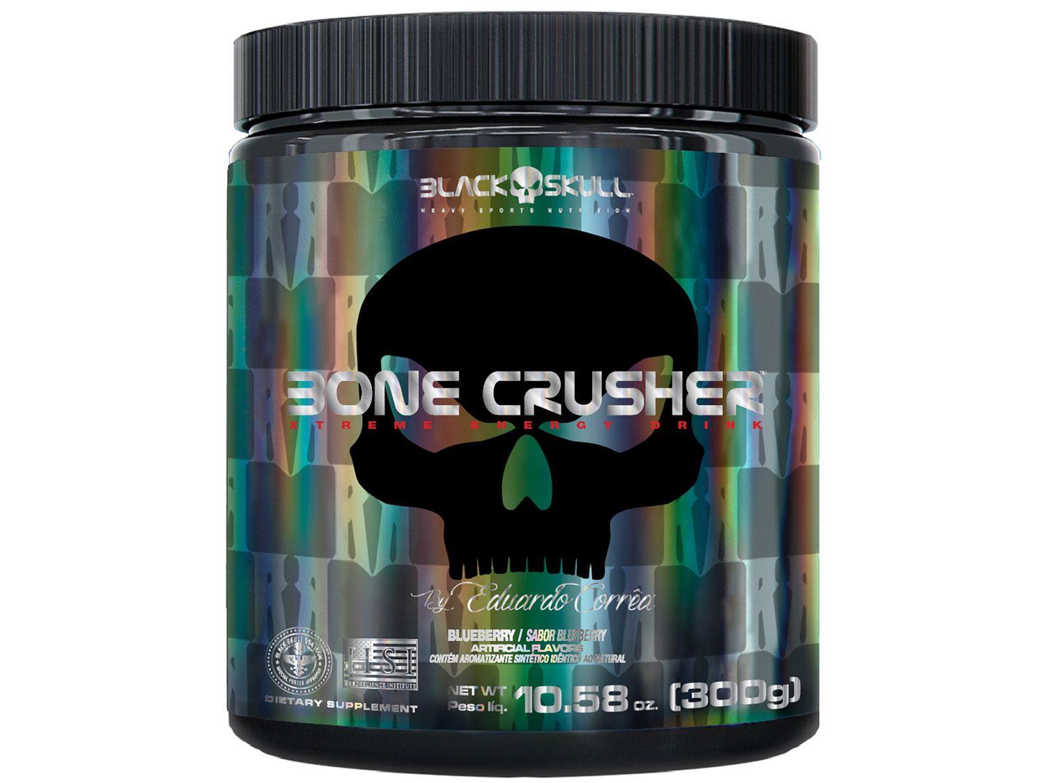 Pré Treino Black Skull Bone Crusher em Pó 300g - Blueberry