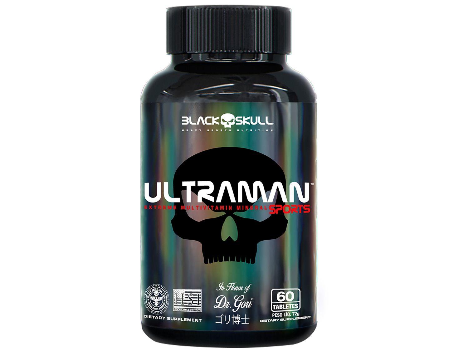 Multivitamínico Black Skull Ultraman 60 Tabletes