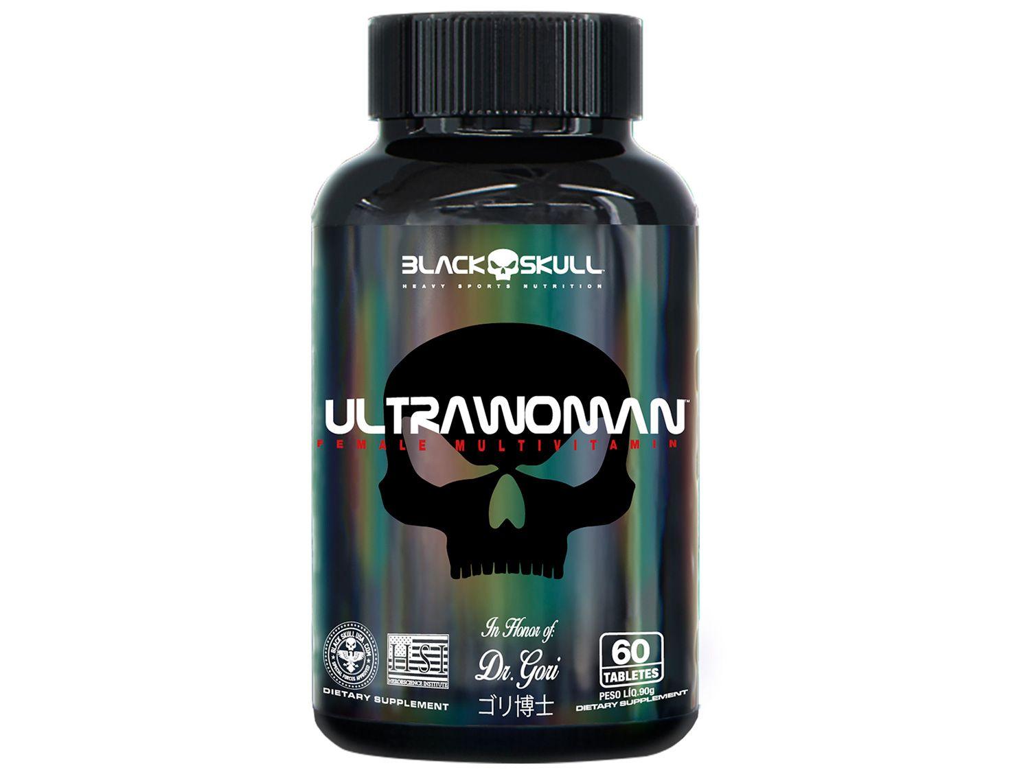 Multivitamínico Black Skull Ultrawoman 60 Tabletes