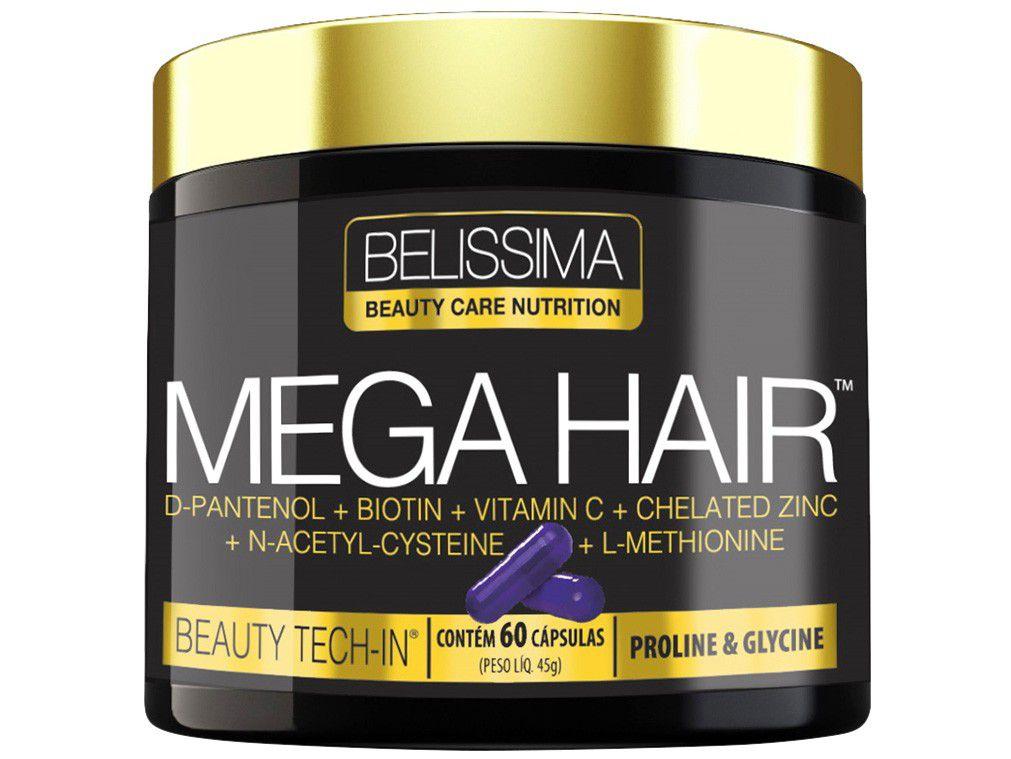 Multivitamínico Belíssima Mega Hair 60 Cápsulas