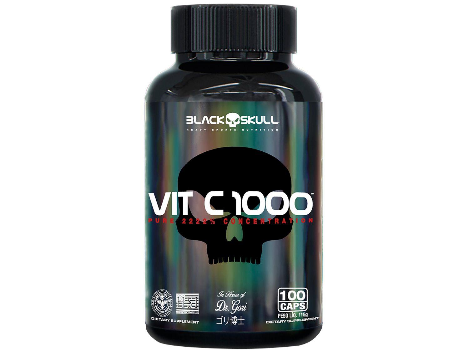 Vitamina C 1000mg Black Skull 115g