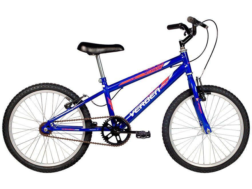 Bicicleta Infantil Aro 20 Verden Folks Azul - Freio V-Brake