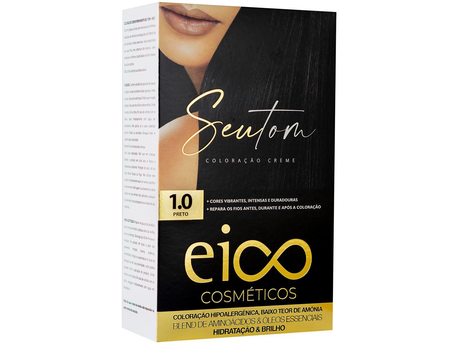 Tinta de Cabelo Eico Seu Tom 1.0 Preto