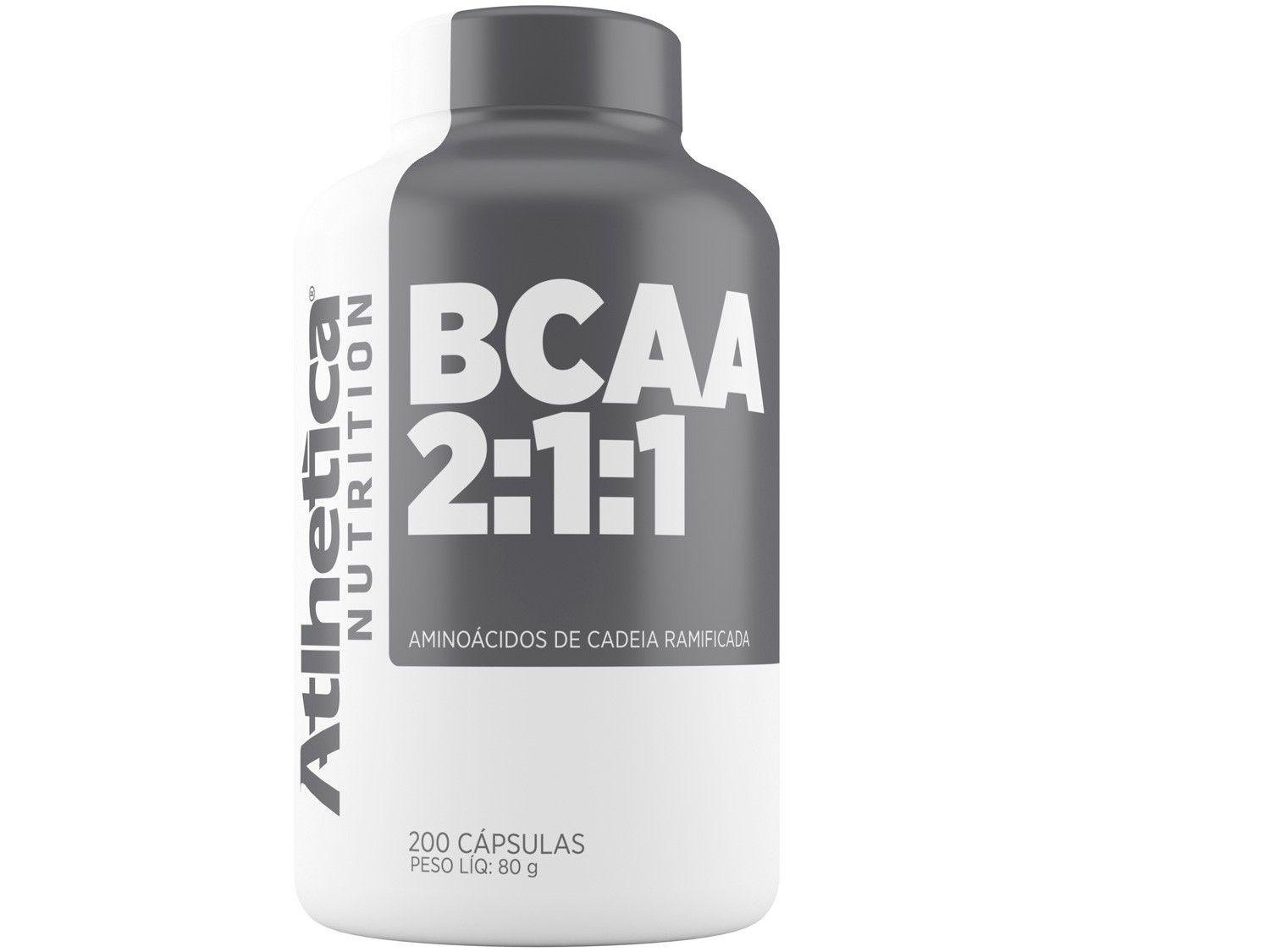 BCAA 2:1:1 Atlhetica Nutrition em Cápsulas - 200 Cápsulas