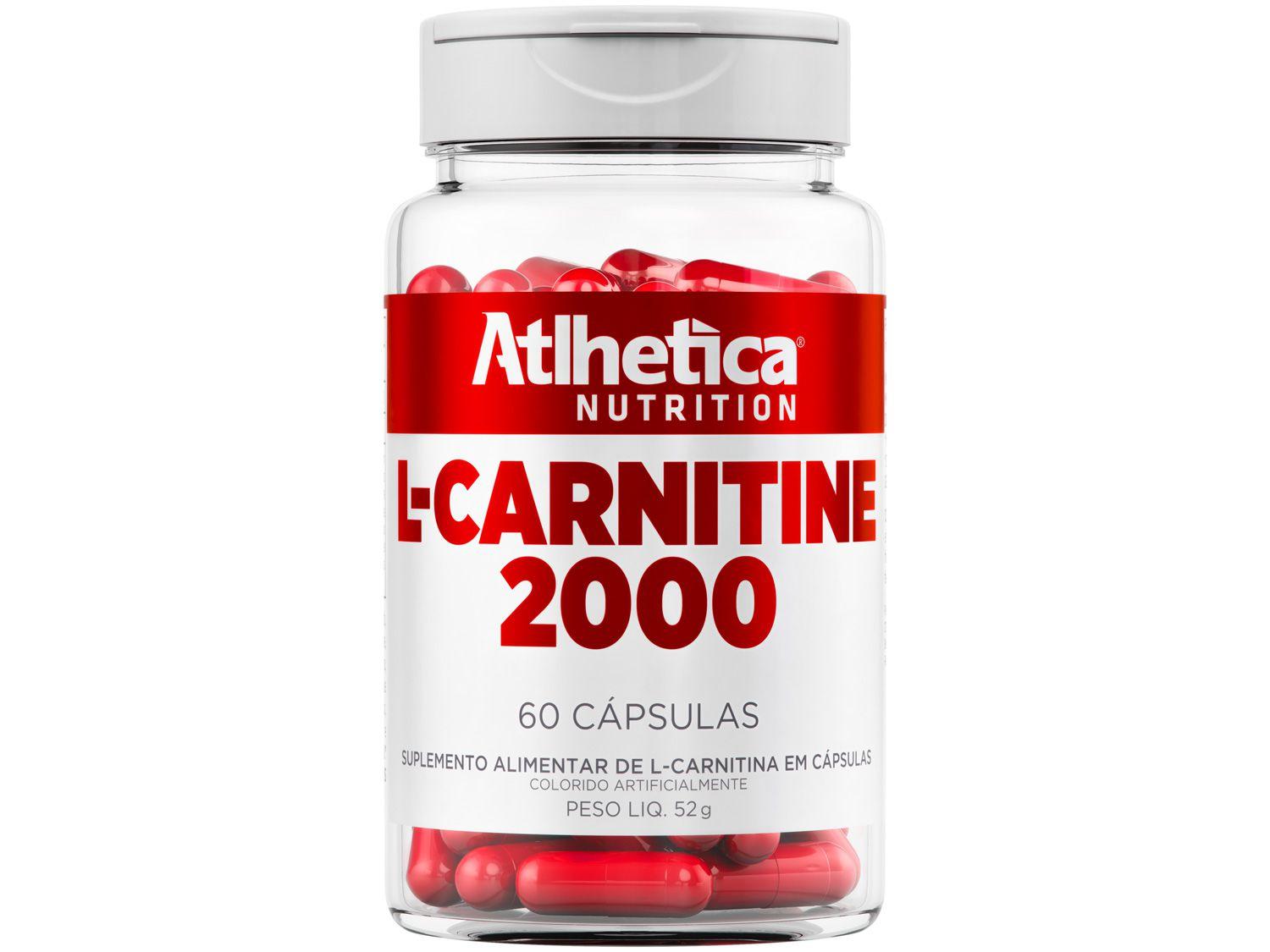 L-Carnitina Atlhetica Nutrition L-Carnitine 2000 - em Cápsulas 52g Sem sabor Diet