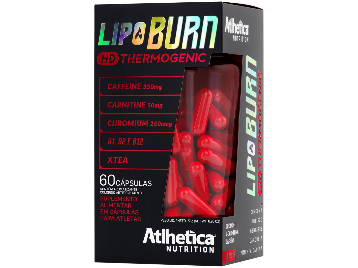 Termogênico Atlhetica Nutrition Lipo Burn HD - Thermogenic em Cápsulas 27g sem Sabor Diet