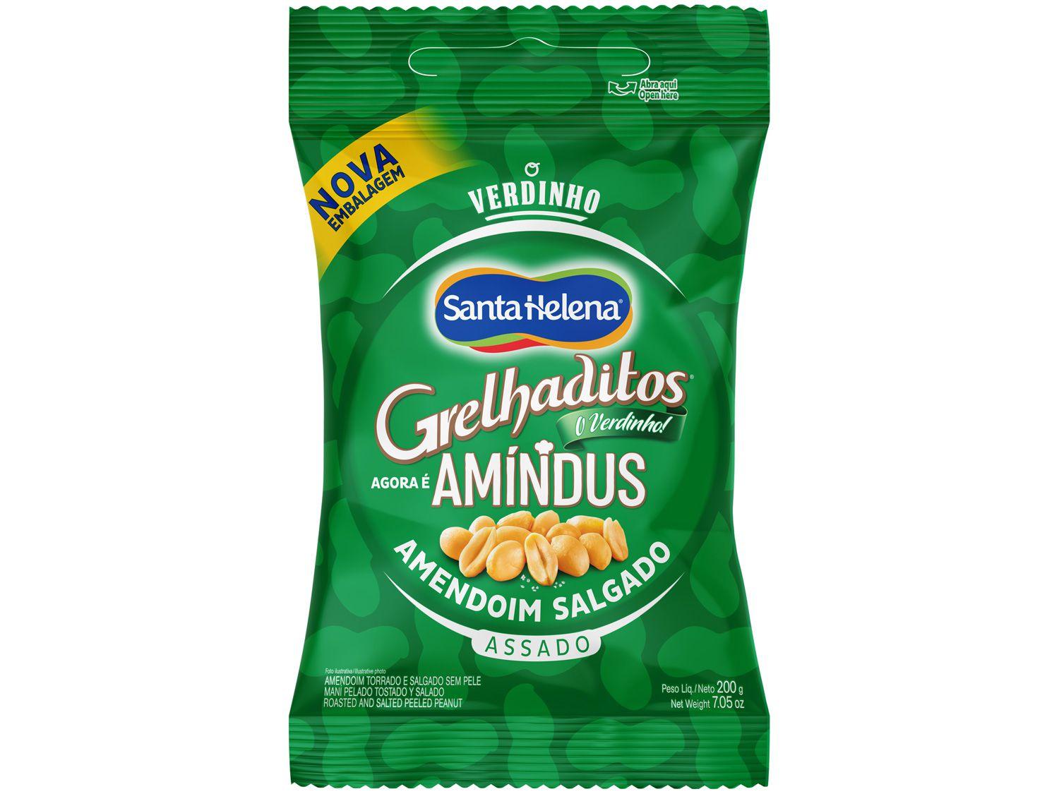 Amendoim Salgado sem Pele Grelhaditos - Amíndus 200g