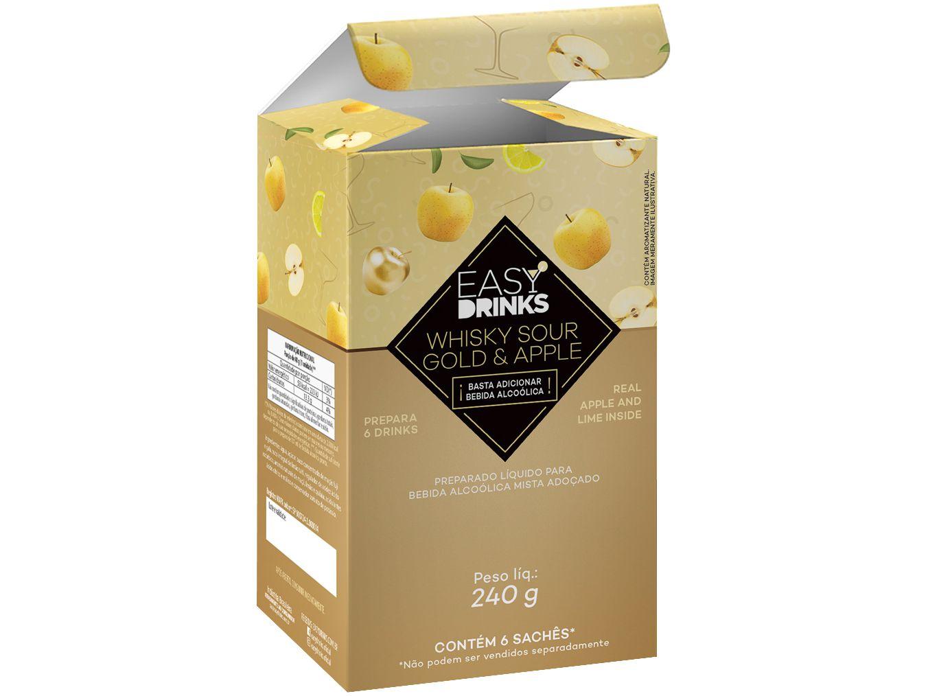 Preparo para Drink Easy Drinks Clássicos - Whisky Sour Gold & Apple 240g