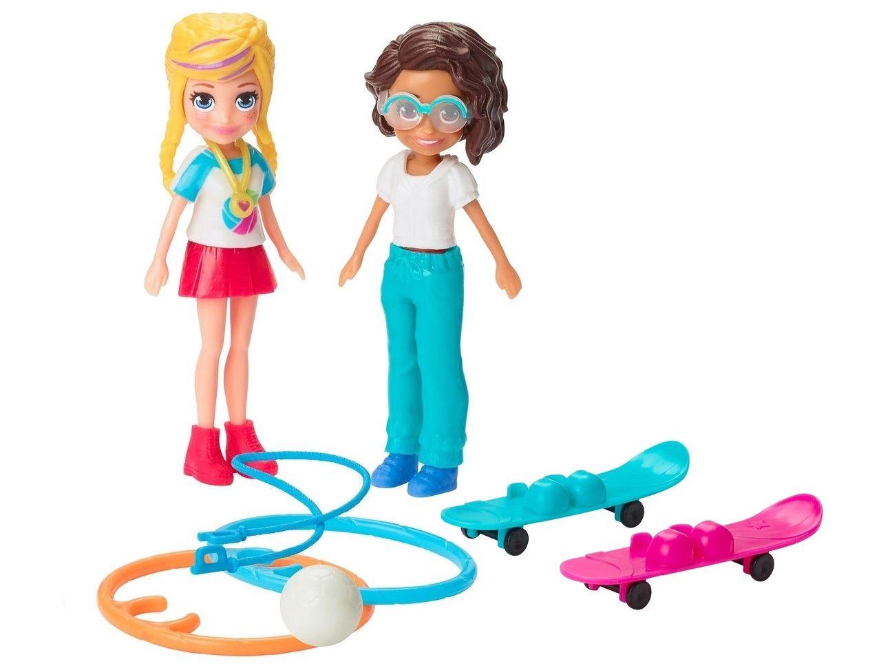 Boneca Polly Pocket e Lila Kit Esportivo - com Acessórios Mattel