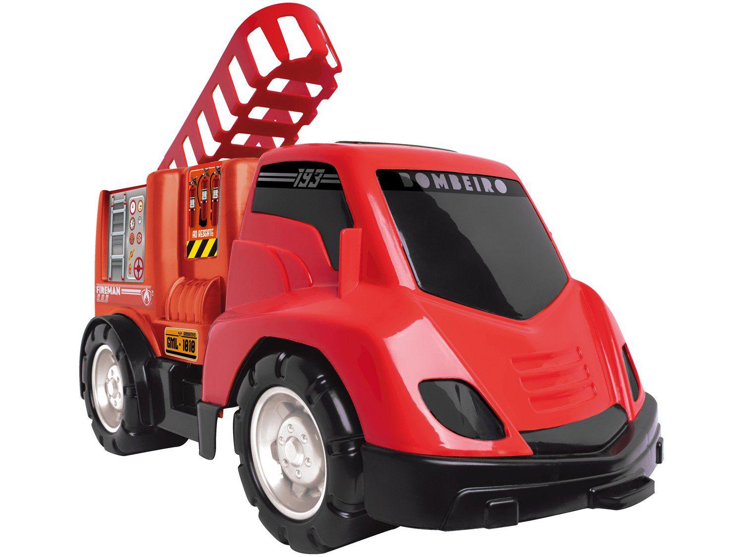 Caminhão de Bombeiro Roda Livre Samba Toys