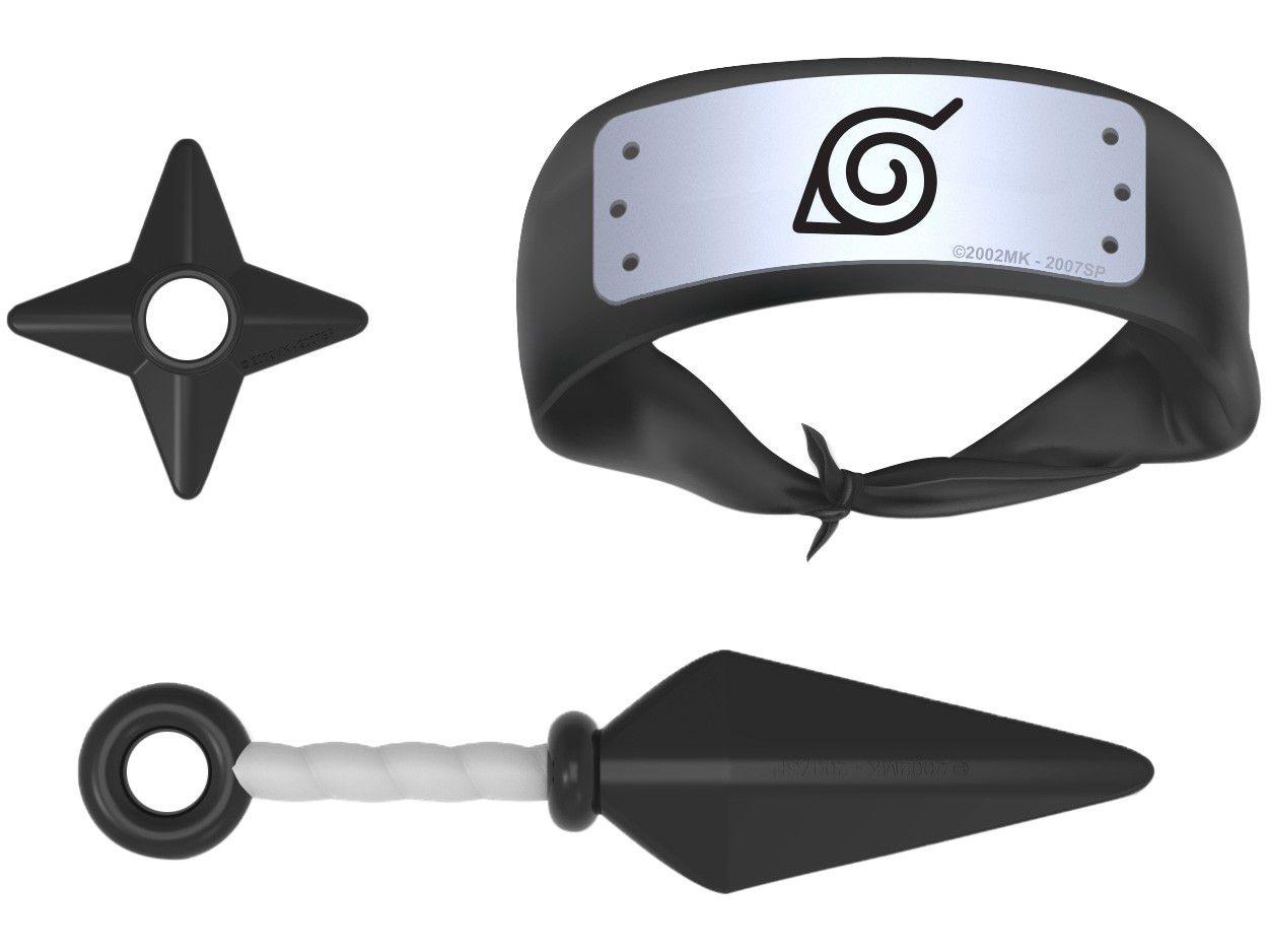 Kit Ninja Naruto Shippuden Elka 3 Peças