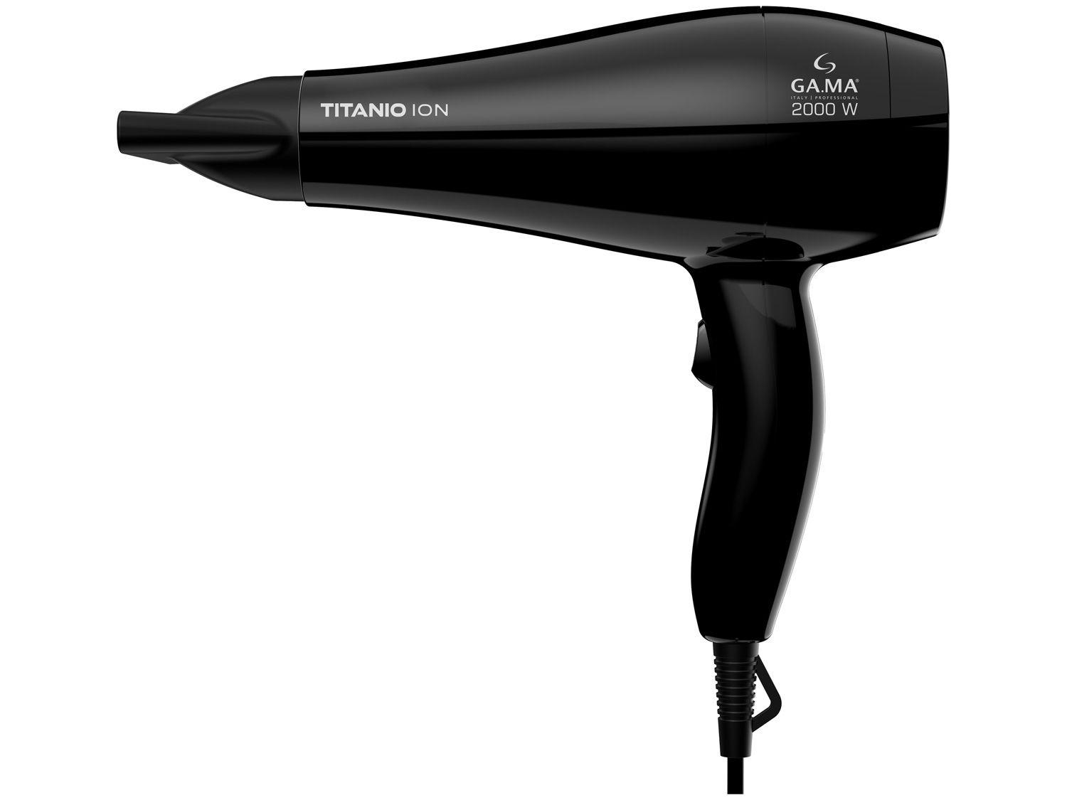 Secador de Cabelo Gama Italy Titanio Ion Preto - 2000W 2 Velocidades