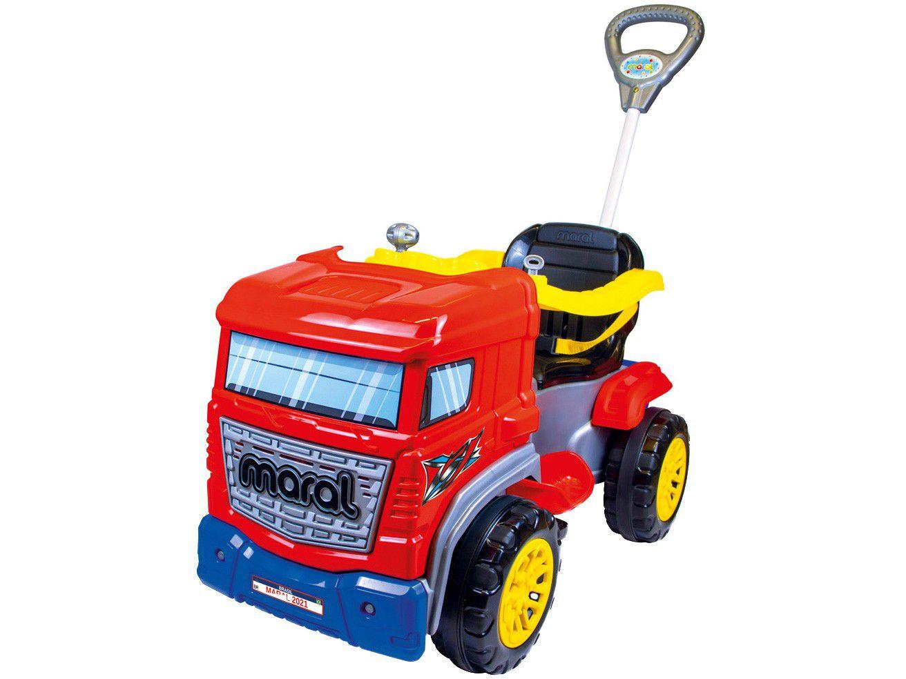 Carrinho de Passeio Infantil Truck com Pedal - com Empurrador Maral