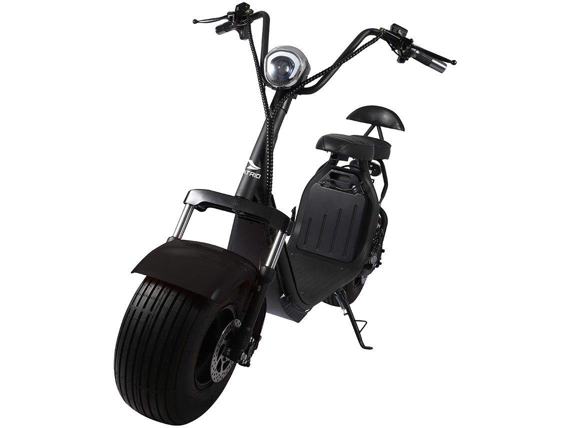 Scooter Elétrico 1500W 40km/h Até 200kg Preto - Atrio City ES327