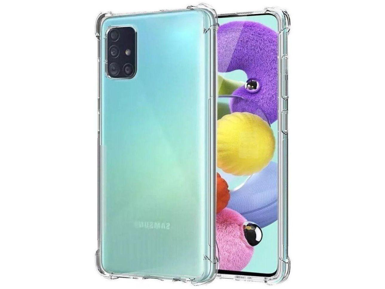 Capa de Celular para A51 Plástico Anti-Impacto - Samsung Hrebos Anti Shock Transparente Original