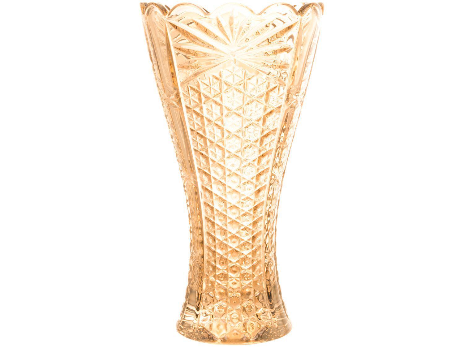 Vaso de Cristal Champanhe Wolf Princess 14x25cm