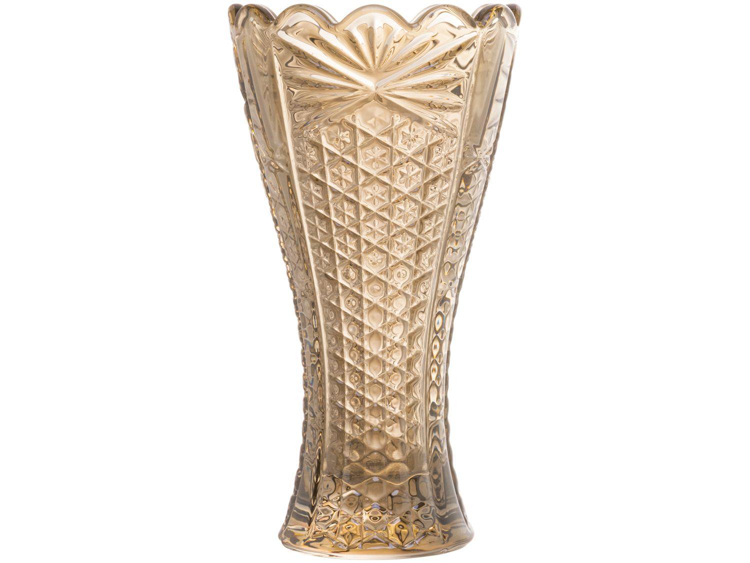 Vaso de Cristal Champanhe Wolf Princess 8x14cm