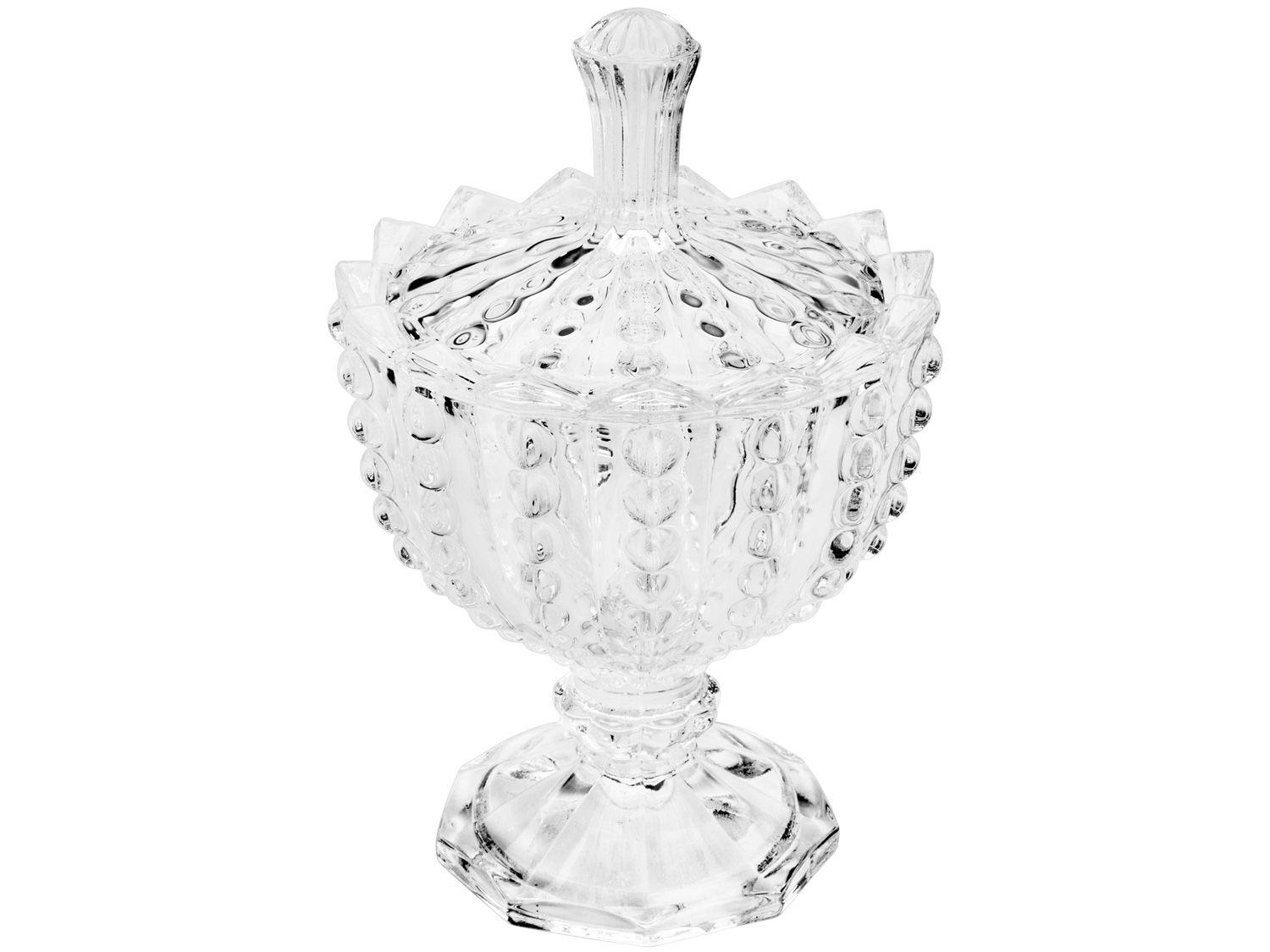 Potiche Decorativo de Cristal 14,5cm Lyor Bolhas