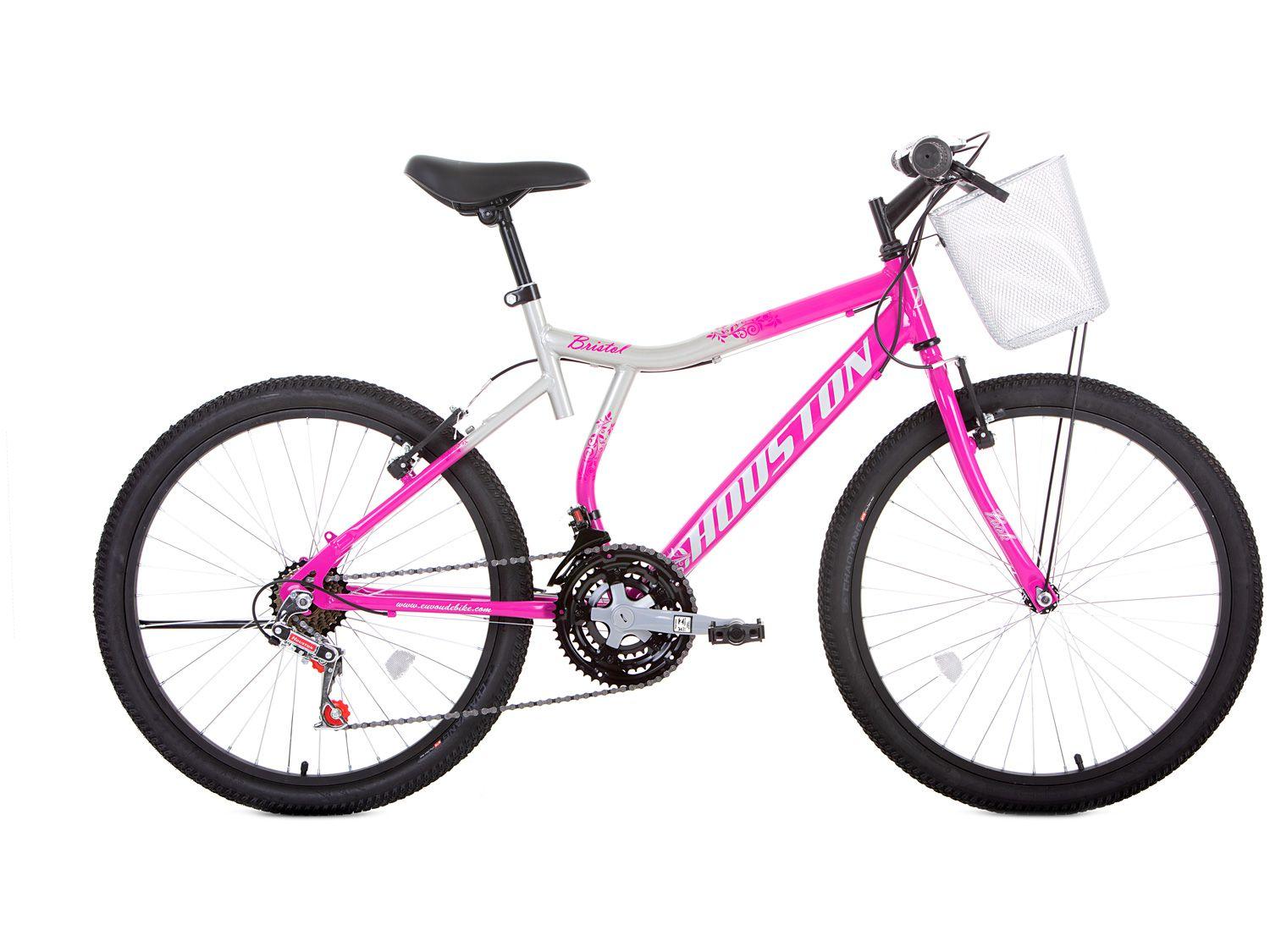 Bicicleta Aro 24 Houston Bristol Peak Aço - Freio V-Brake 21 Marchas