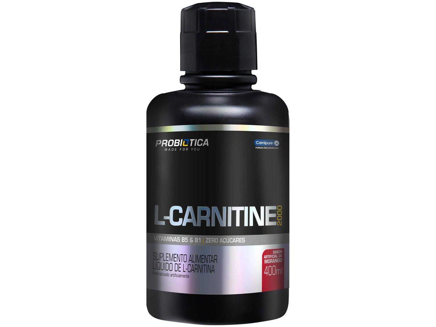 L-Carnitina Probiotica 2000 Líquido 400ml Morango