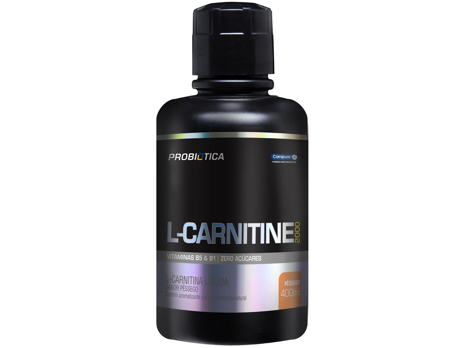 L-Carnitina Probiotica 2000 Líquido 400ml Pêssego