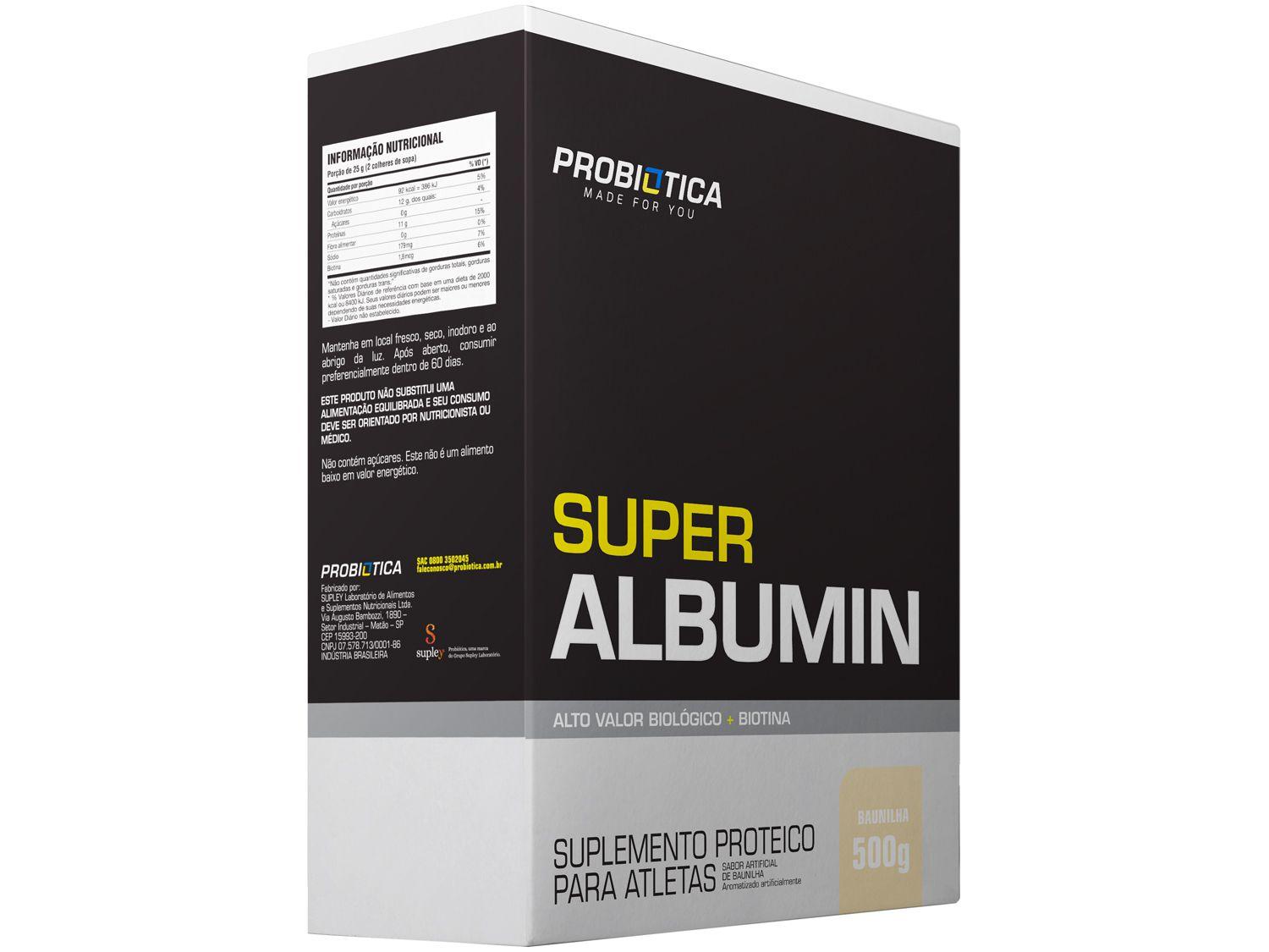 Albumina Probiotica Super Albumin em Pó 500g - Baunilha
