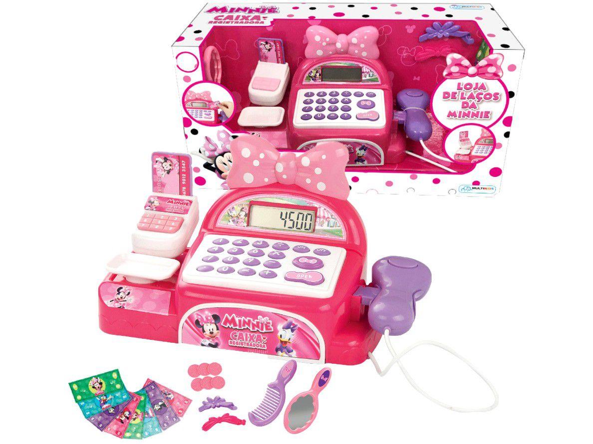 Caixa Registradora Infantil Loja de Laços da - Minnie Multikids 7 Peças