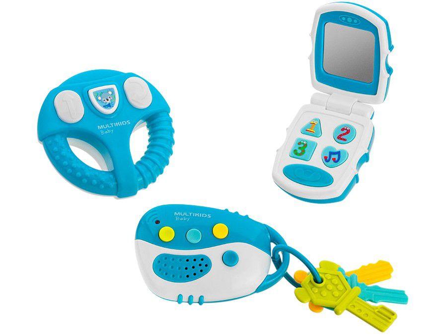Brinquedo para Bebê BR1245 Multikids - 3 Peças