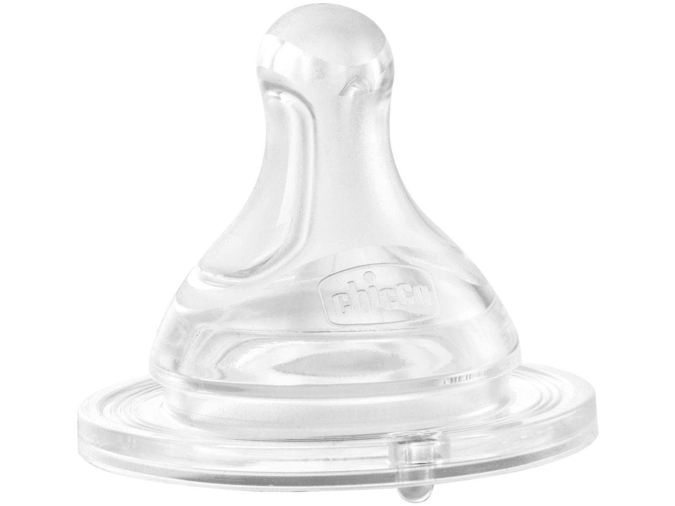 Bico de Mamadeira Chicco Silicone nº2 Ortodôntico - Fluxo Papa Antivazamento Perfect 5 Physio