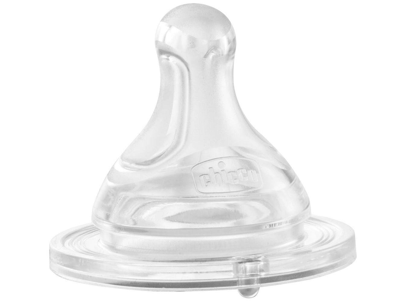 Bico de Mamadeira Chicco Silicone nº3 Ortodôntico - Fluxo Rápido Antivazamento Perfect 5 Physio