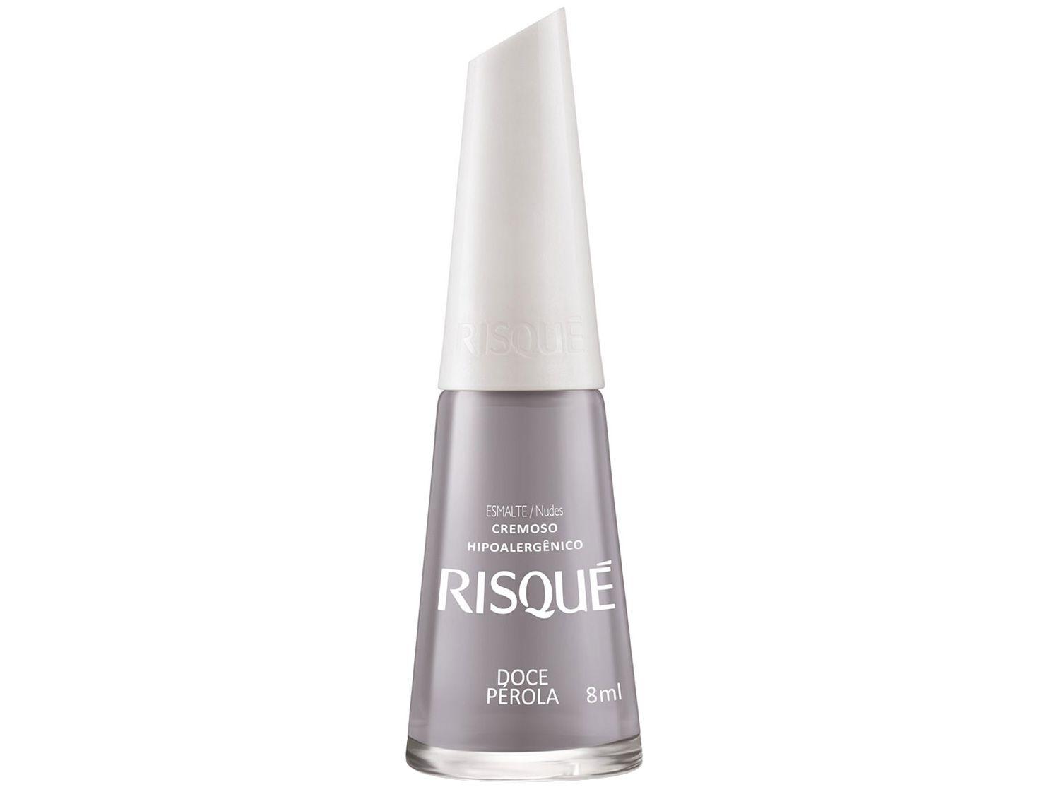 Esmalte Risqué Doce Pérola Nude Cremoso - Hipoalergênico 8ml