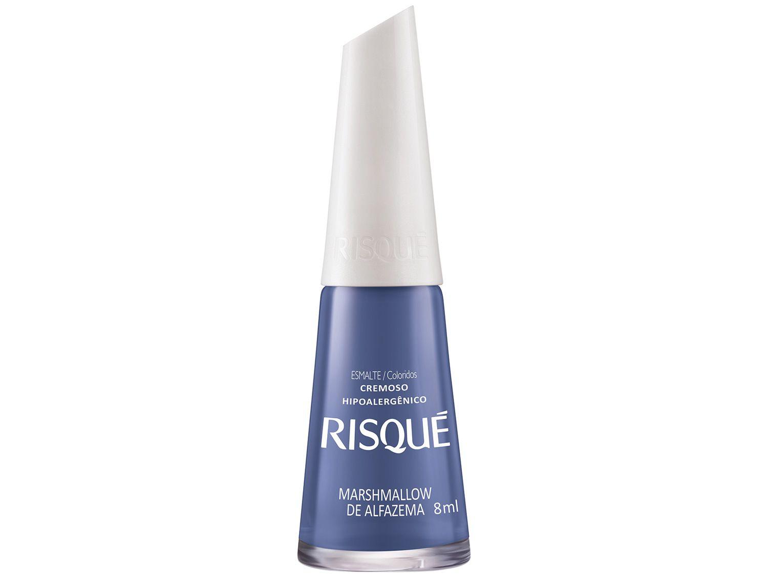 Esmalte Risqué Coloridos Cremosos Marshmallow de - Alfazema Roxo Cremoso Hipoalergênico 8ml