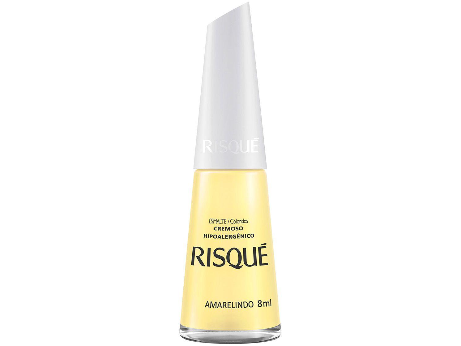 Esmalte Risqué Coloridos Amarelindo Cremoso - Hipoalergênico 8ml