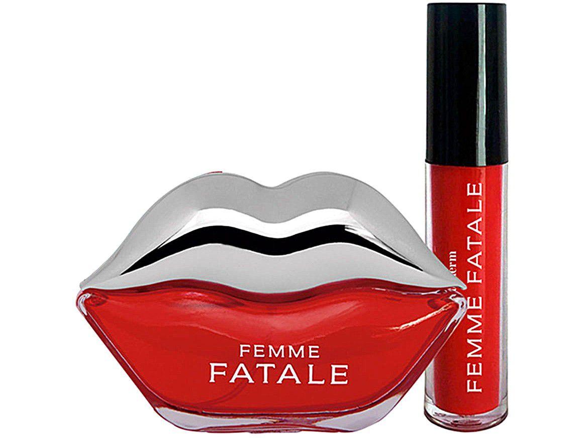 Kit Perfume Phytoderm Perfume + Batom Líquido - Femme Fatale Feminino Deo Colônia