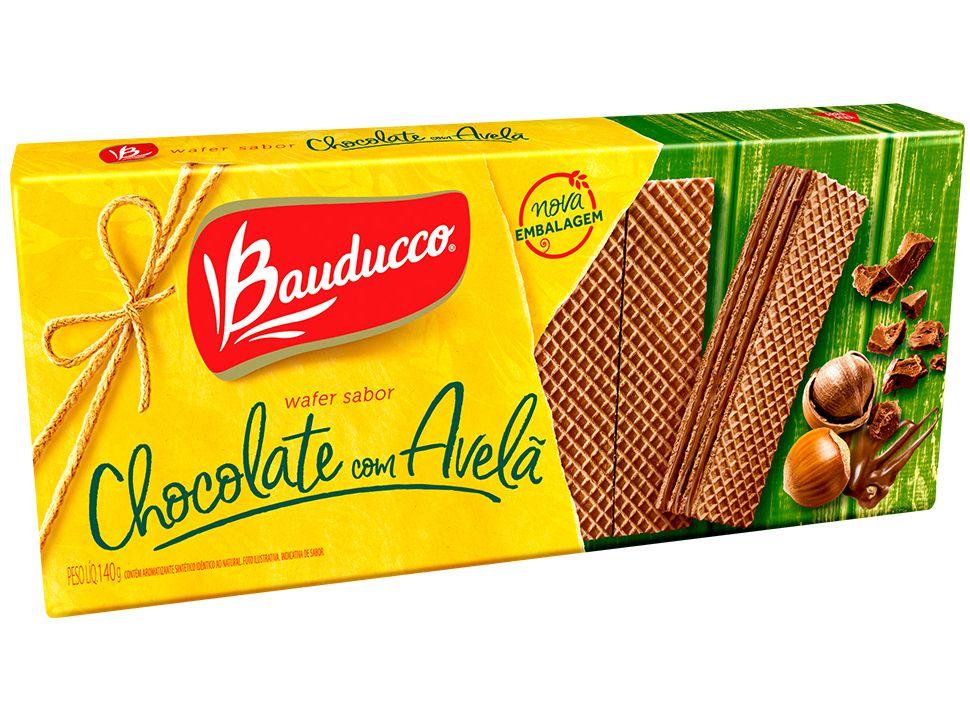Wafer Chocolate com Avelã Bauducco 140g