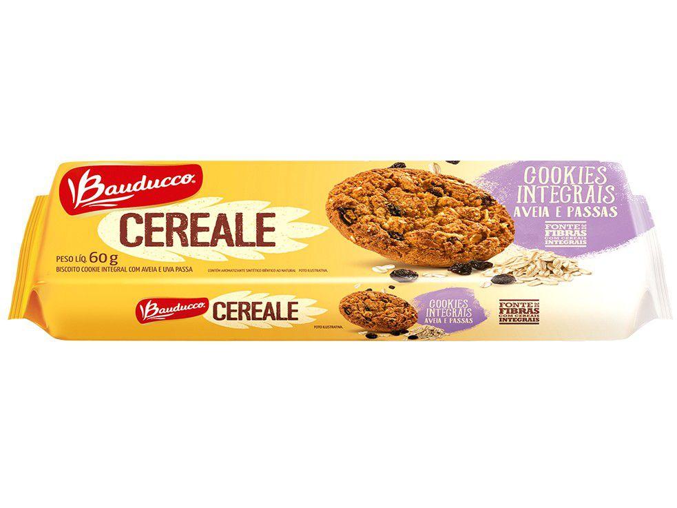 Cookies Integral Aveia e Passas Cereale Bauducco - 60g