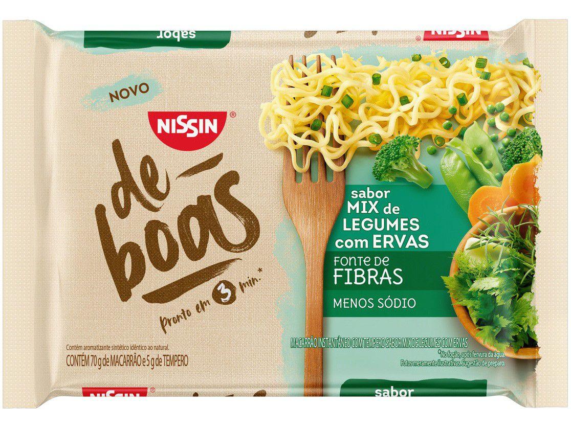 Macarrão Instantâneo Nissin De Boas - Mix de Legumes com Ervas 75g