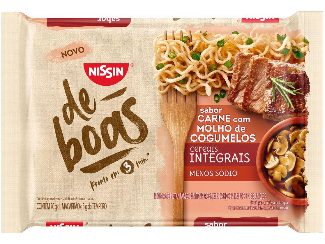 Macarrão Instantâneo Nissin De Boas - Carne com Molho de Cogumelos 75g