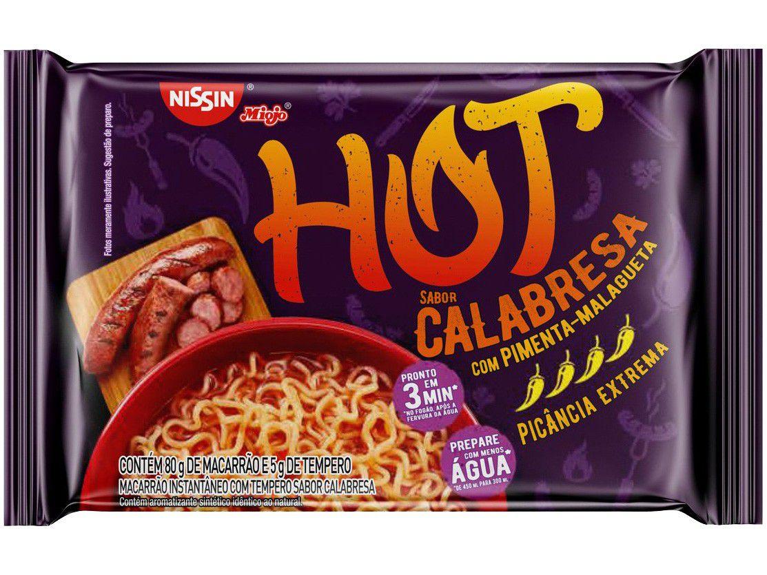 Macarrão Instantâneo Nissin Hot Calabresa com - Pimenta Malagueta 85g