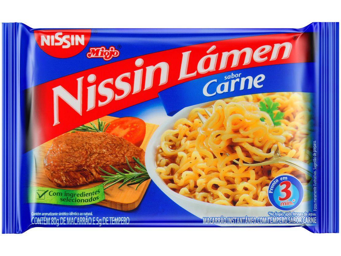 Macarrão Instantâneo Nissin Lámen Carne 85g