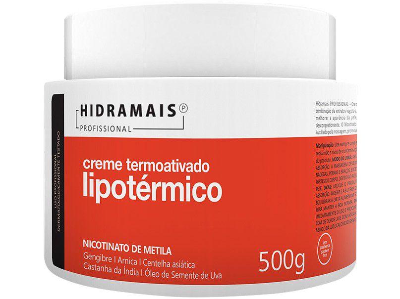 Creme de Massagem Redutor Hidramais Profissional - LipoTérmico 500ml