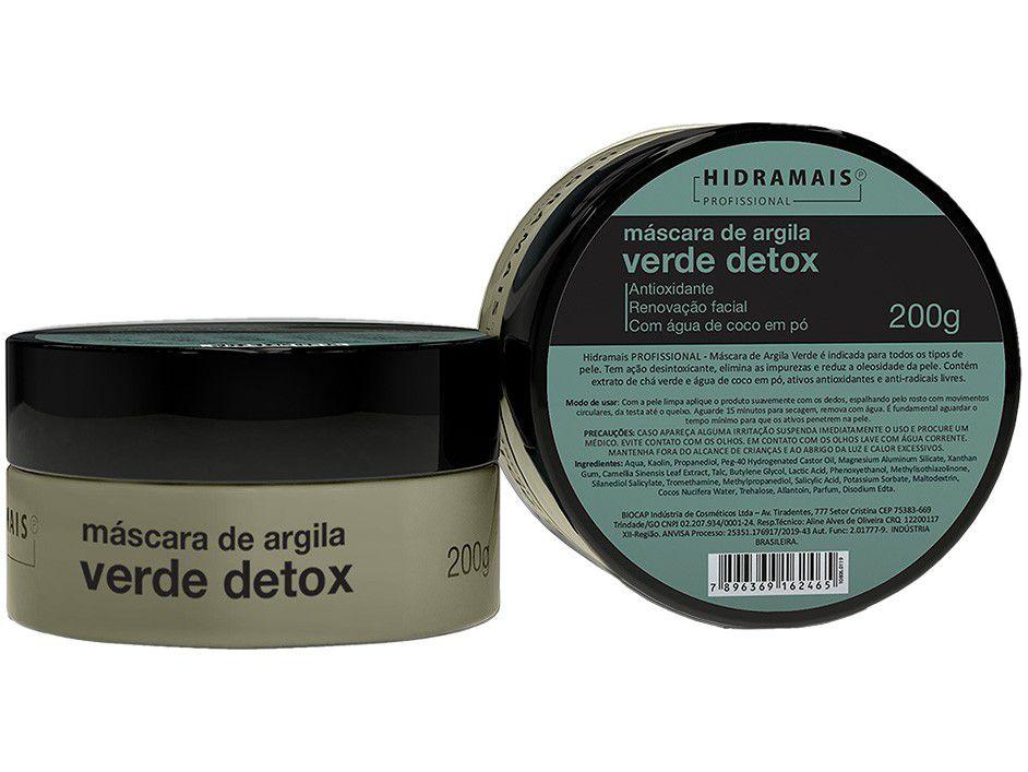 Máscara Facial Hidramais Profissional - Argila Verde Detox 200g