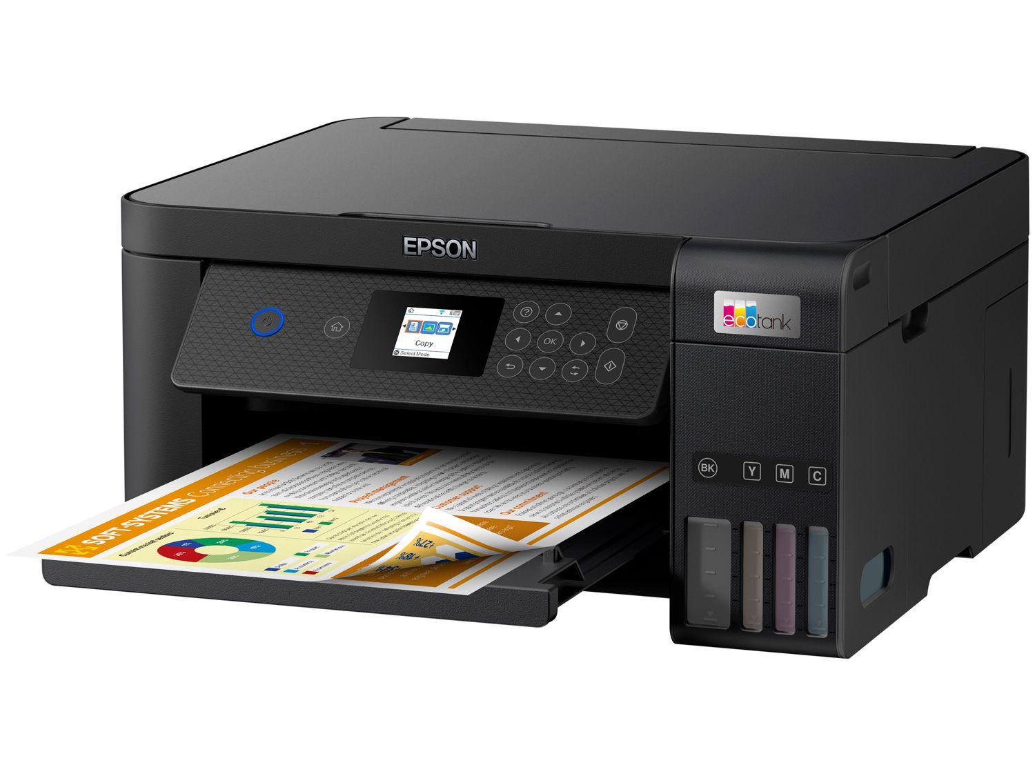 Impressora Multifuncional Epson Ecotank L4260 - Tanque de Tinta Colorida USB Wi-Fi